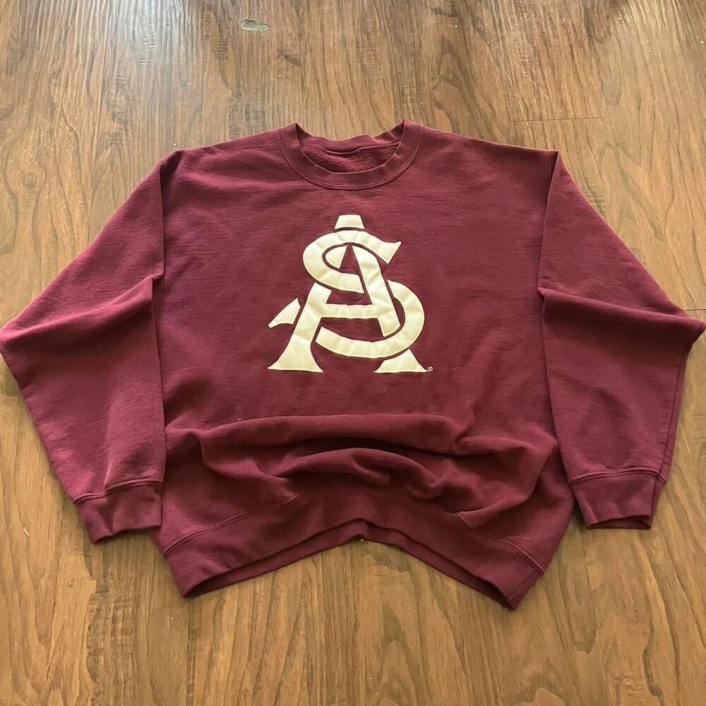 American-vintage Men's Burgundy Sweatshirt